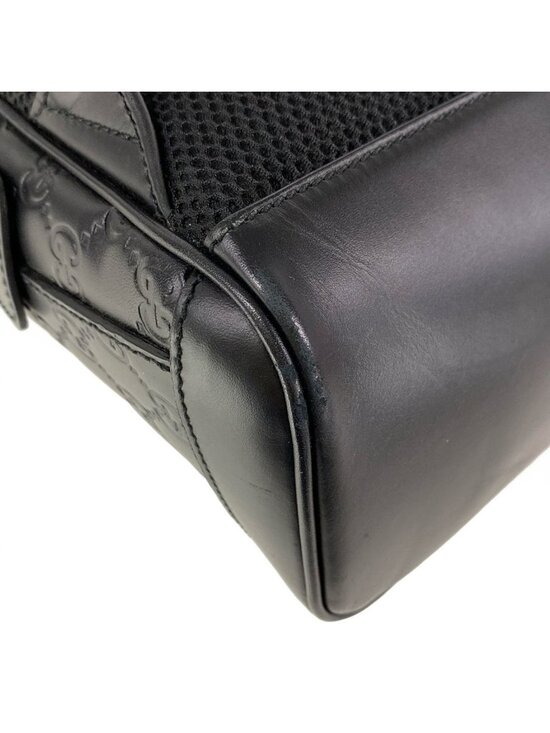 Gucci Backpack Guccissima Line Black Leather main image 15